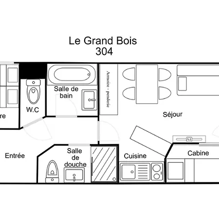 Confortable 2 Pieces Cabine, Skis Aux Pieds, Proche Commerces - Fr-1-182a-10