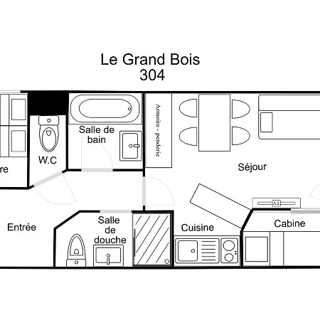 Confortable 2 Pieces Cabine, Skis Aux Pieds, Proche Commerces - Fr-1-182a-10 * Courchevel